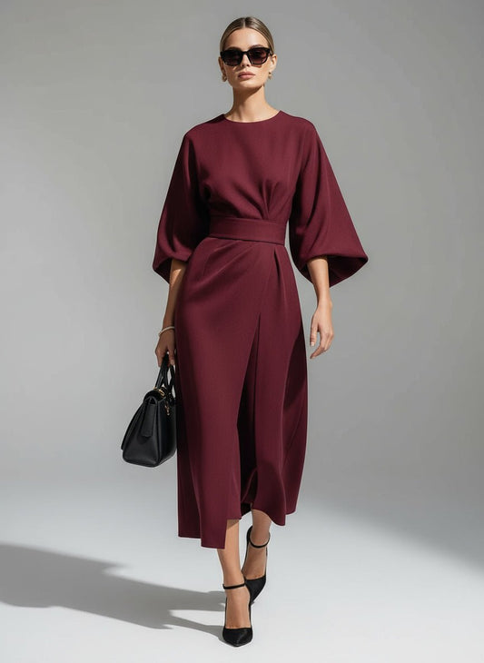 Elegant Maxi Dresses for Women with Wide Sleeves | Flowy Design for Effortless Sophistication