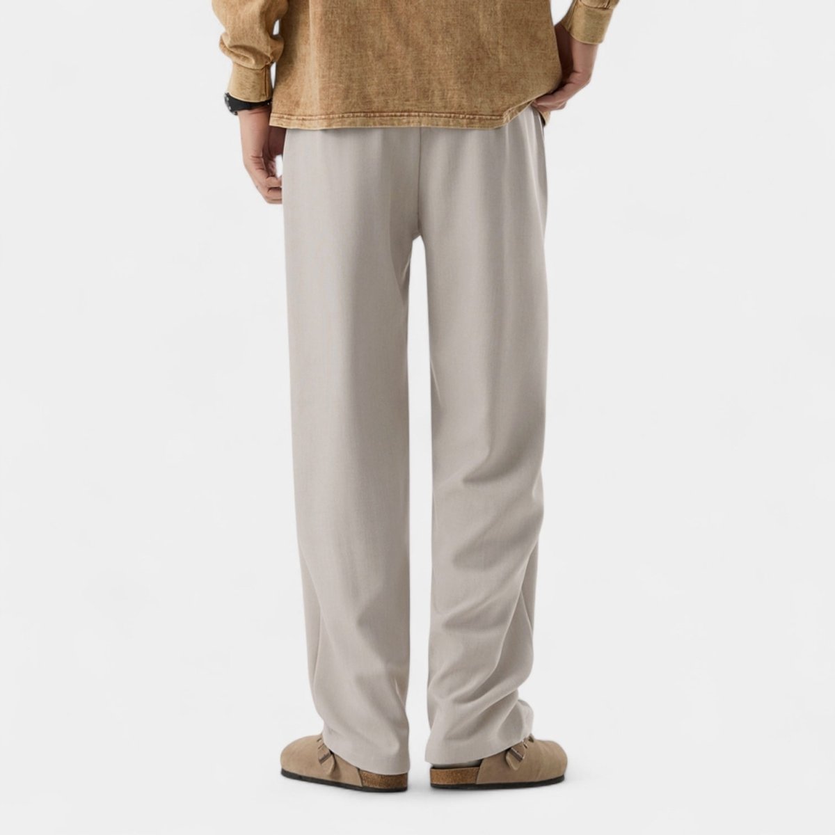 Everyday Essentials | Men's Khaki Pants with Relaxed Fit & Straight-Leg Design | Versatile Comfort for All Occasions
