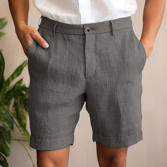 Men's Linen Shorts – Relaxed Fit Breathable Summer Shorts for Casual & Beach Wear