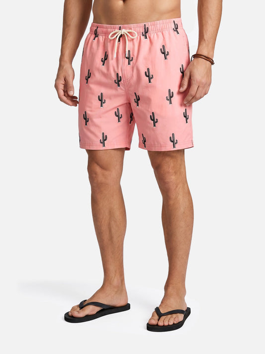 Summer Vibes | Men's Relaxed Fit Swim Trunks with Quick-Drying Fabric | Perfect for Beach and Pool Days