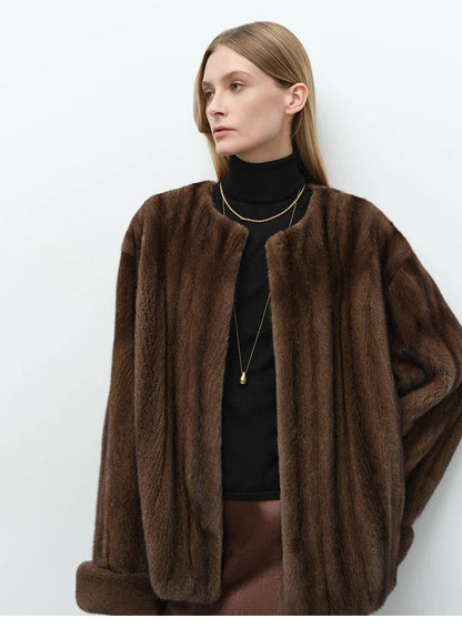 Amaya Collection | Faux Fur Coat Women with Soft Inner Lining | Relaxed Fit for Effortless Style