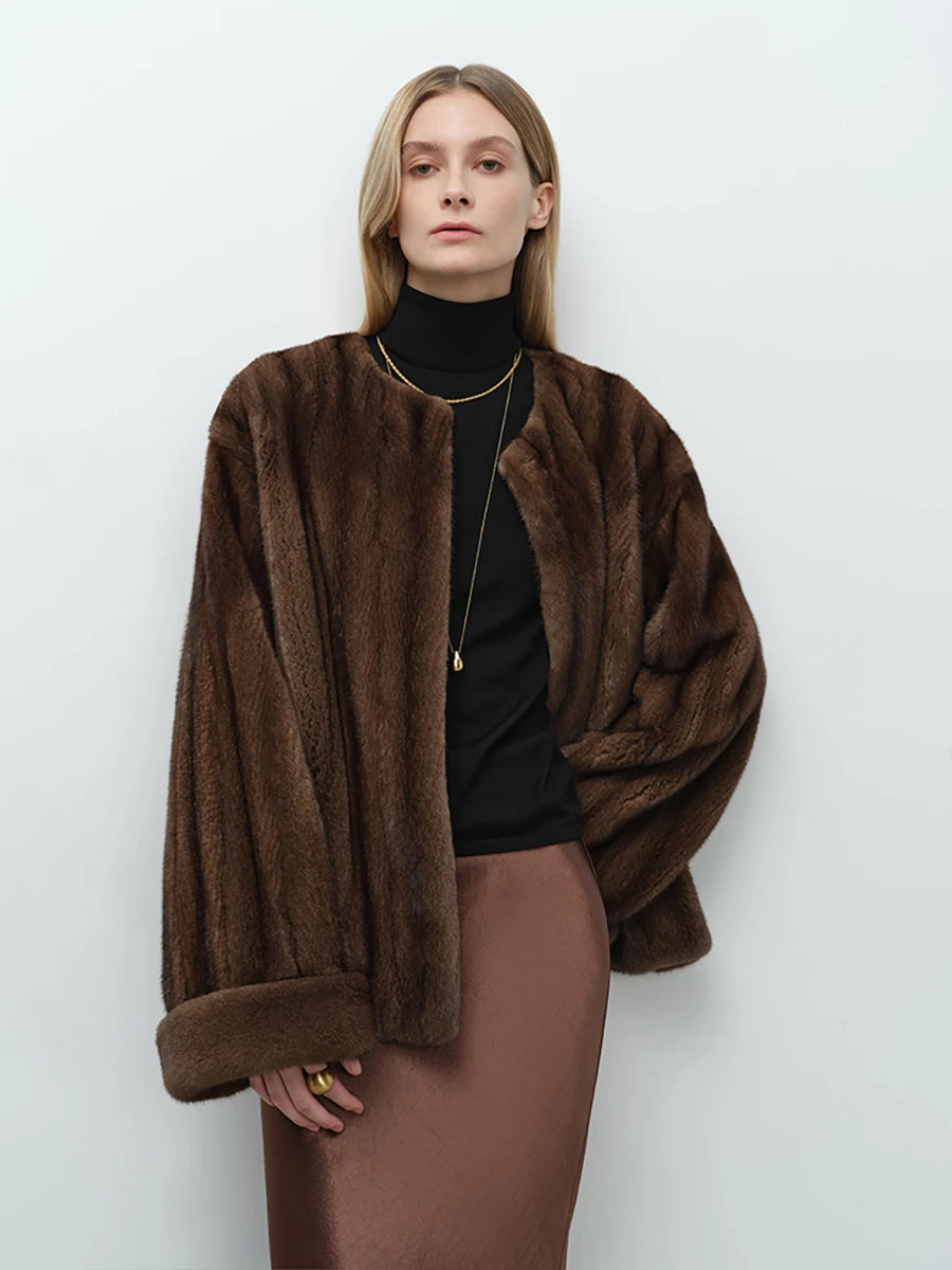 Amaya Collection | Faux Fur Coat Women with Soft Inner Lining | Relaxed Fit for Effortless Style