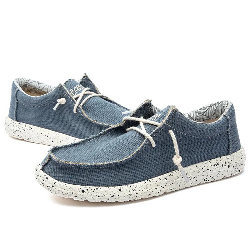 Men's Slip-On Canvas Loafers – Lightweight Anti-Slip Casual Shoes for Everyday Wear
