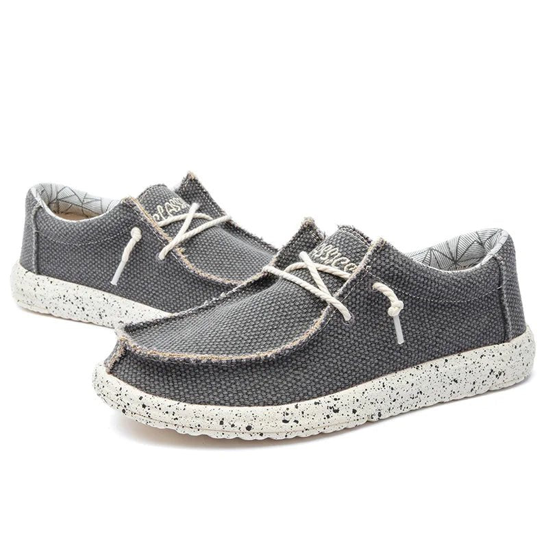 Men's Slip-On Canvas Loafers – Lightweight Anti-Slip Casual Shoes for Everyday Wear