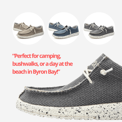 Men's Slip-On Canvas Loafers – Lightweight Anti-Slip Casual Shoes for Everyday Wear