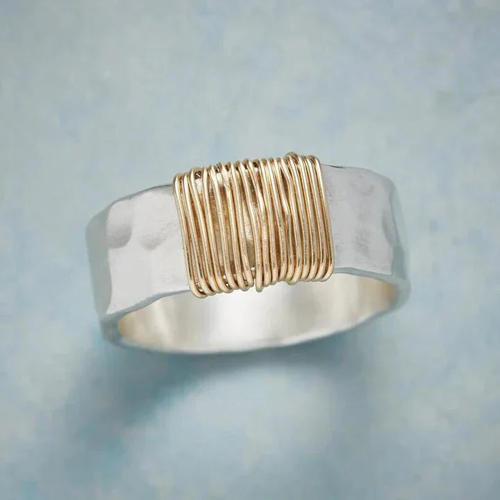 Auriel Collection | Vintage Gold Thread Ring with Elegant Design | Timeless Accessory for Sophisticated Style