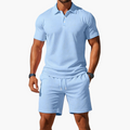 Sawyer™ Men's Polo & Drawstring Shorts Two-Piece Summer Set