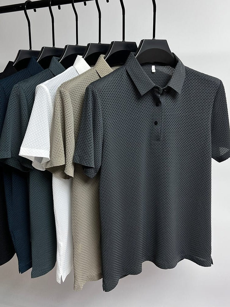 Men's Mesh T-Shirt – Breathable Ventilation Panel Short Sleeve Tee for Casual & Active Wear