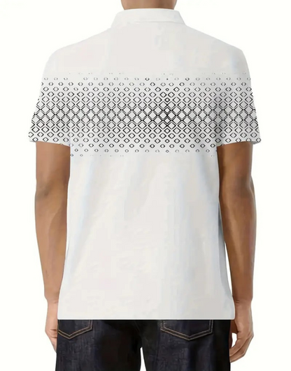 Men's Pique Polo Shirt – Short Sleeve Cotton Polo with Collar & Tennis Tail Hem for Casual & Golf Wear