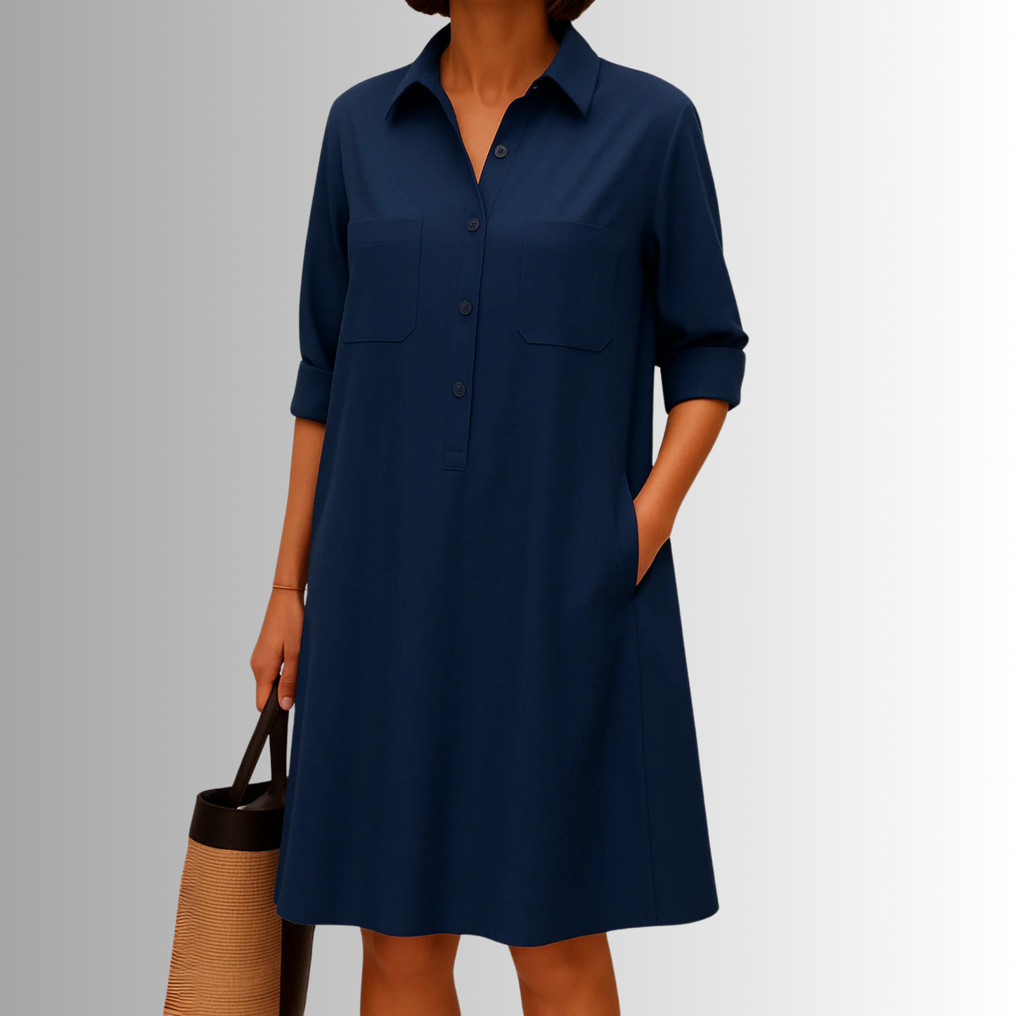 Helena Button-Down A-Line Dress | Premium Summer Dress