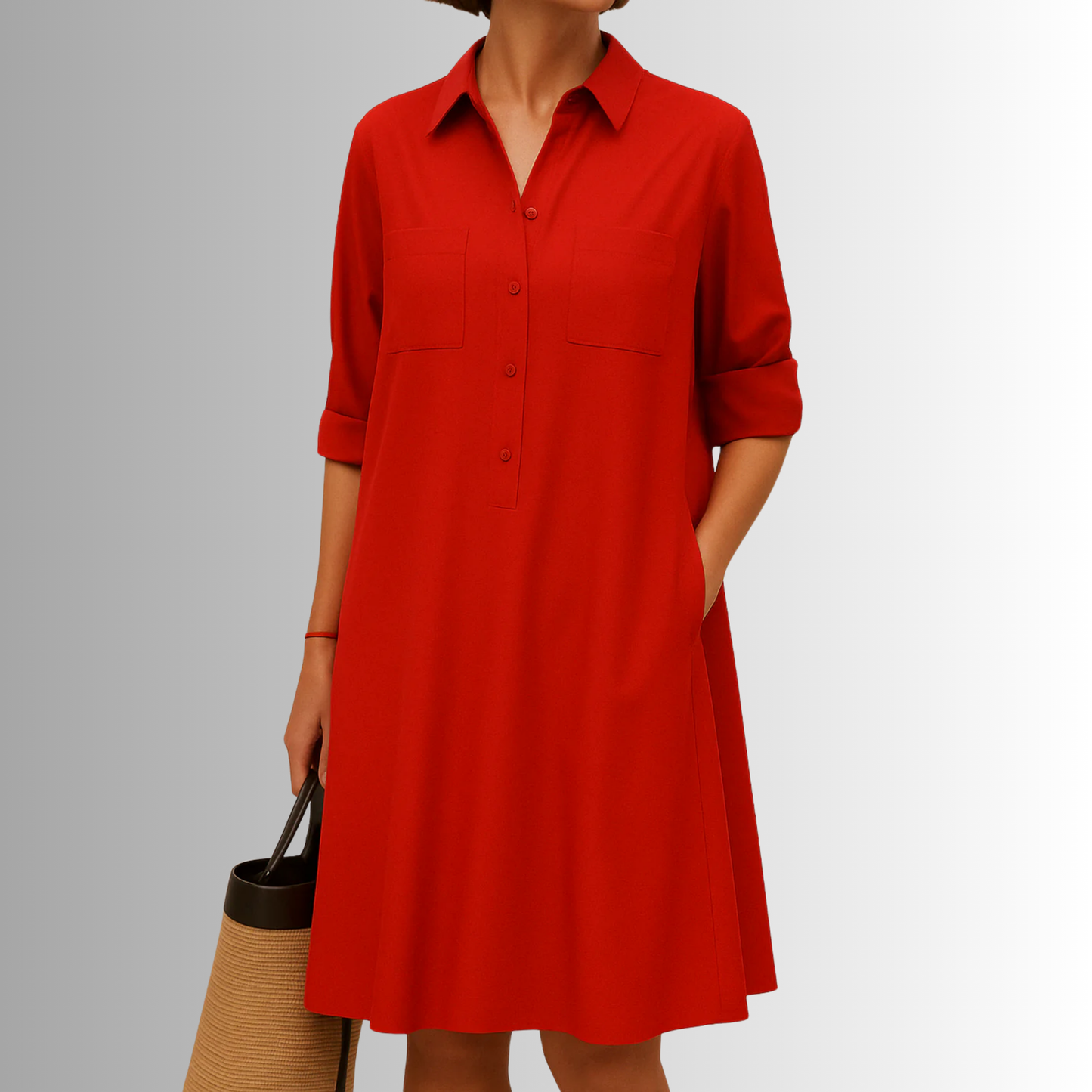 Helena Button-Down A-Line Dress | Premium Summer Dress