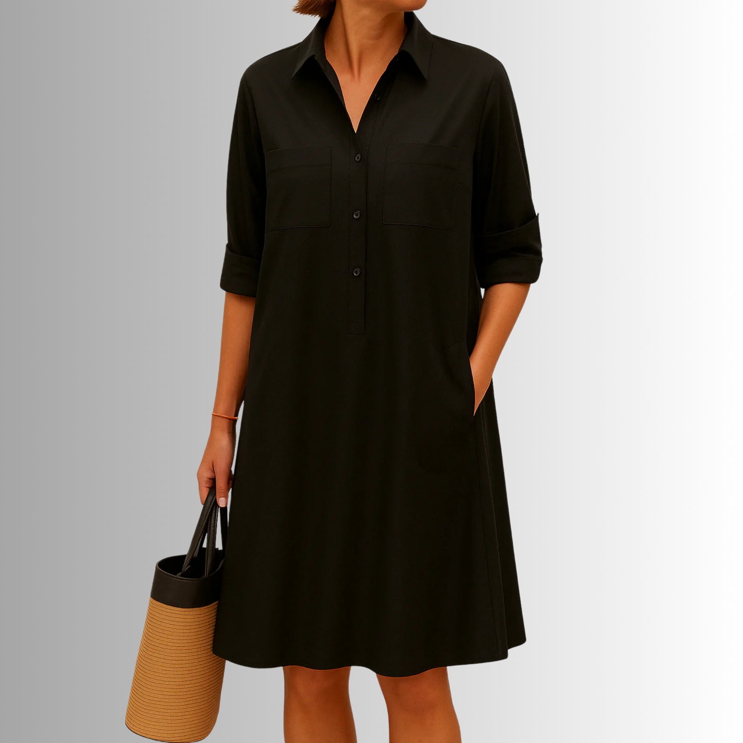Helena Button-Down A-Line Dress | Premium Summer Dress
