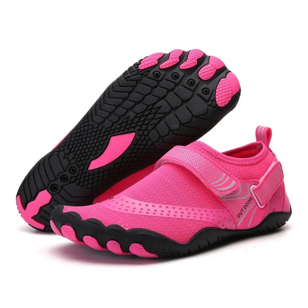 Men's Water Shoes – Lightweight Aqua Shoes with Velcro Strap & Non-Slip Sole for Beach & Outdoor