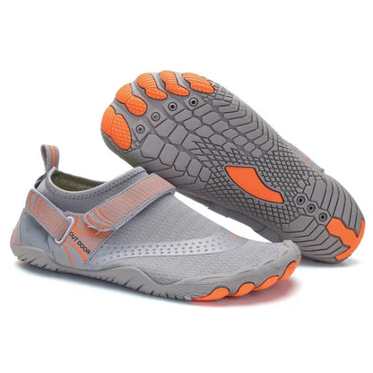 Men's Water Shoes – Lightweight Aqua Shoes with Velcro Strap & Non-Slip Sole for Beach & Outdoor