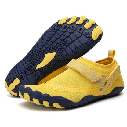Men's Water Shoes – Lightweight Aqua Shoes with Velcro Strap & Non-Slip Sole for Beach & Outdoor