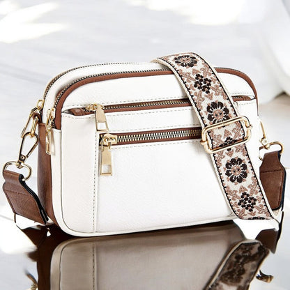 Valerie Refined Leather Shoulder Bag | Premium Organized Handbag
