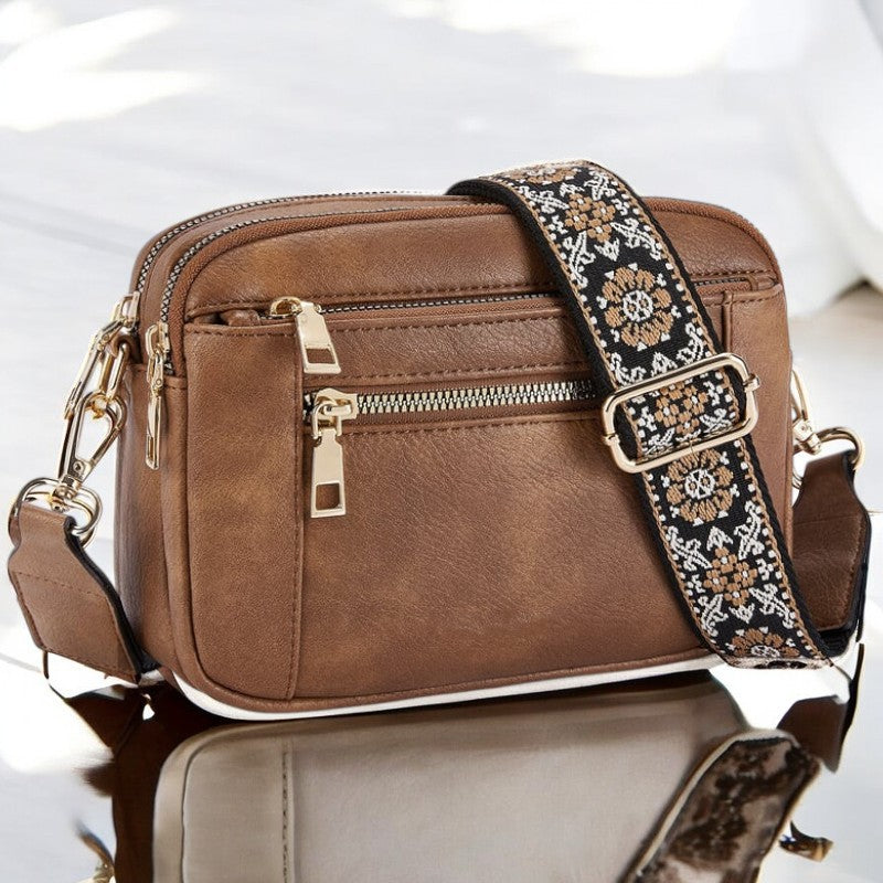 Valerie Refined Leather Shoulder Bag | Premium Organized Handbag