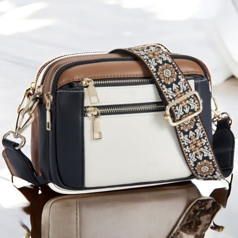 Valerie Refined Leather Shoulder Bag | Premium Organized Handbag
