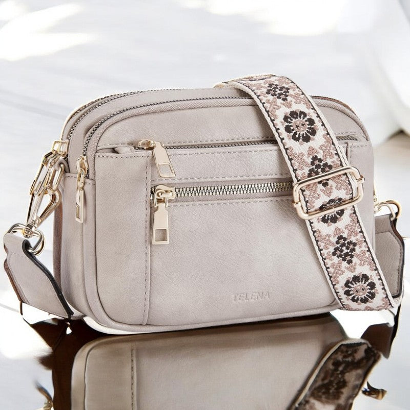 Valerie Refined Leather Shoulder Bag | Premium Organized Handbag