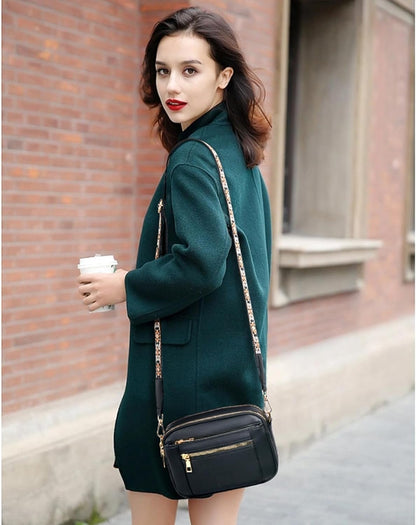 Valerie Refined Leather Shoulder Bag | Premium Organized Handbag