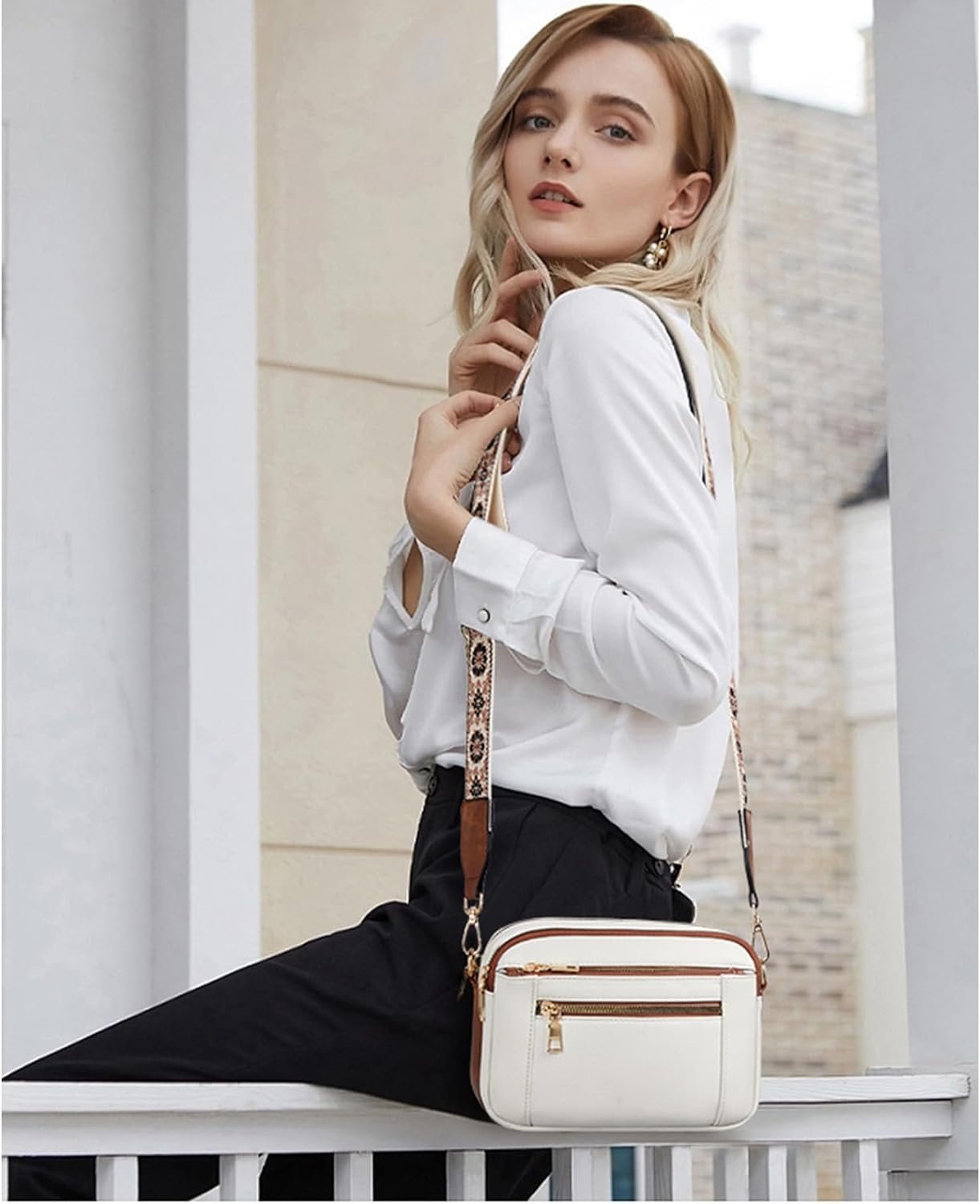Valerie Refined Leather Shoulder Bag | Premium Organized Handbag