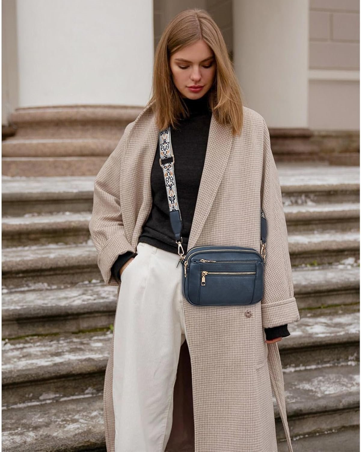Valerie Refined Leather Shoulder Bag | Premium Organized Handbag