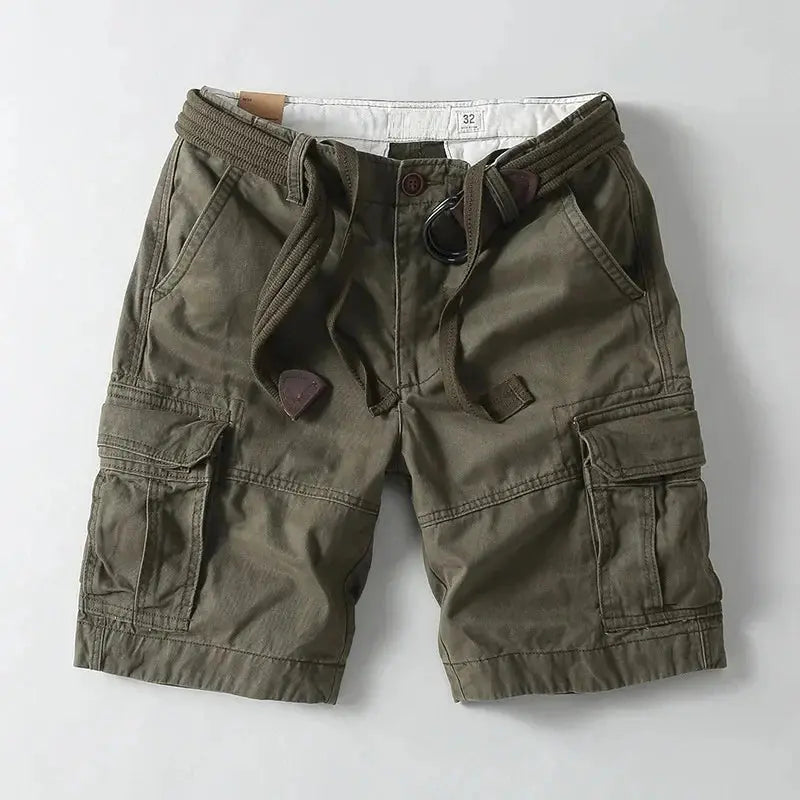 Men's Cargo Shorts — Multi-Pocket Relaxed Fit Cotton Shorts