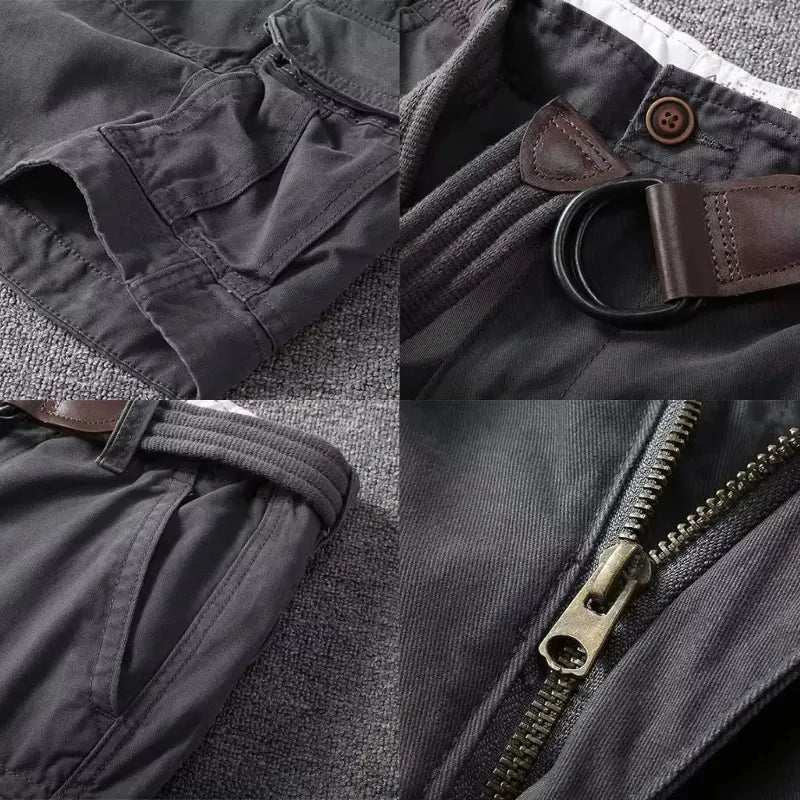 Men's Cargo Shorts — Multi-Pocket Relaxed Fit Cotton Shorts