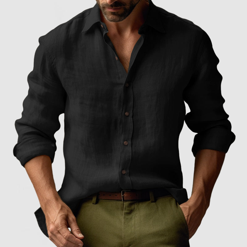 Casual Elegance | Men's Dress Shirt with Button-Down Design | Timeless Style for Every Occasion