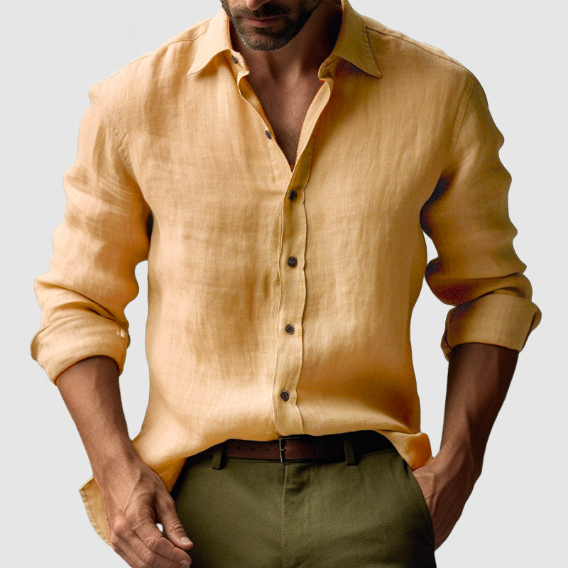 Casual Elegance | Men's Dress Shirt with Button-Down Design | Timeless Style for Every Occasion