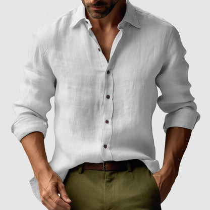 Casual Elegance | Men's Dress Shirt with Button-Down Design | Timeless Style for Every Occasion