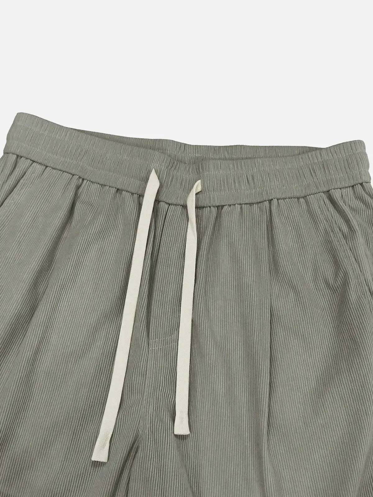 Casual Style | Men's Corduroy Straight Leg Pants with Elastic Waist | Comfortable Fit for Everyday Wear