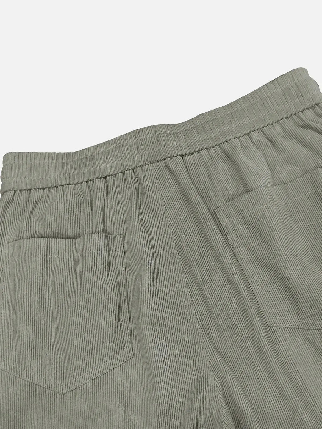 Men's Corduroy Straight Leg Pants | Relaxed Fit Elastic Waist Retro Casual Trousers