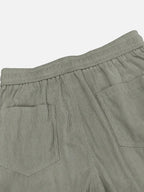 Men's Corduroy Straight Leg Pants | Relaxed Fit Elastic Waist Retro Casual Trousers