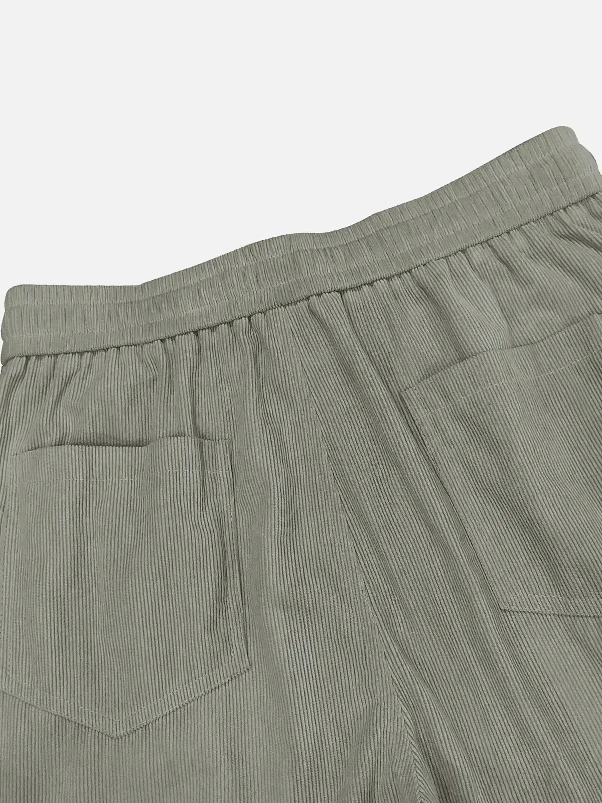 Casual Style | Men's Corduroy Straight Leg Pants with Elastic Waist | Comfortable Fit for Everyday Wear