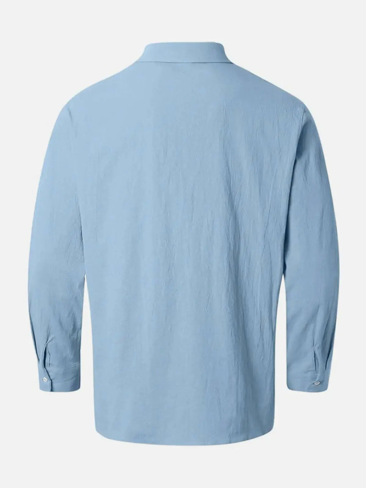 Classic Cotton | Men's Long Sleeve Shirt with Stylish Stand Collar | Comfortable Fit for Everyday Wear