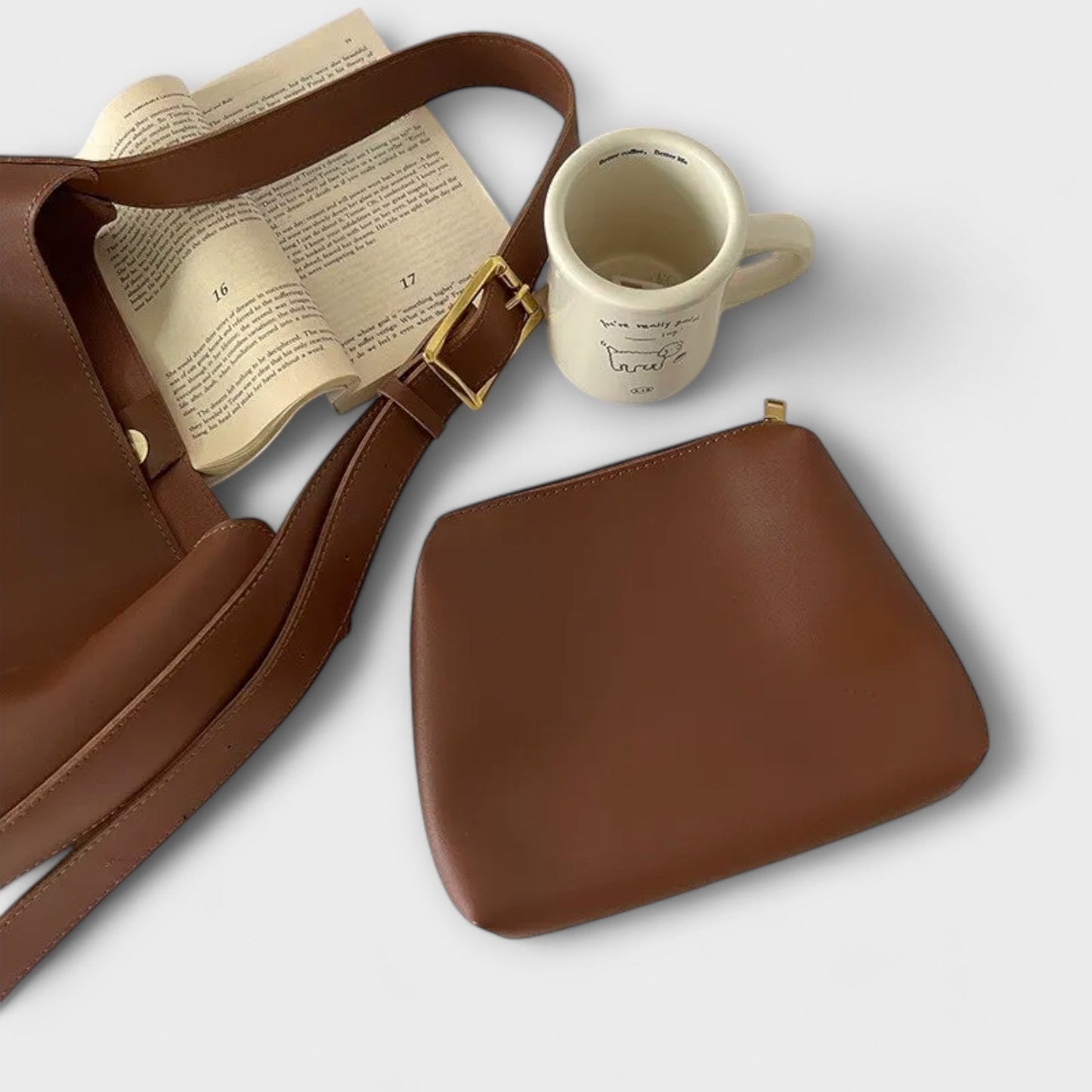 Classic Shoulder Bag with Adjustable Strap for Timeless Elegance