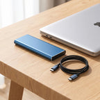 4TB Portable External Hard Drive — Slim USB-C Storage Drive