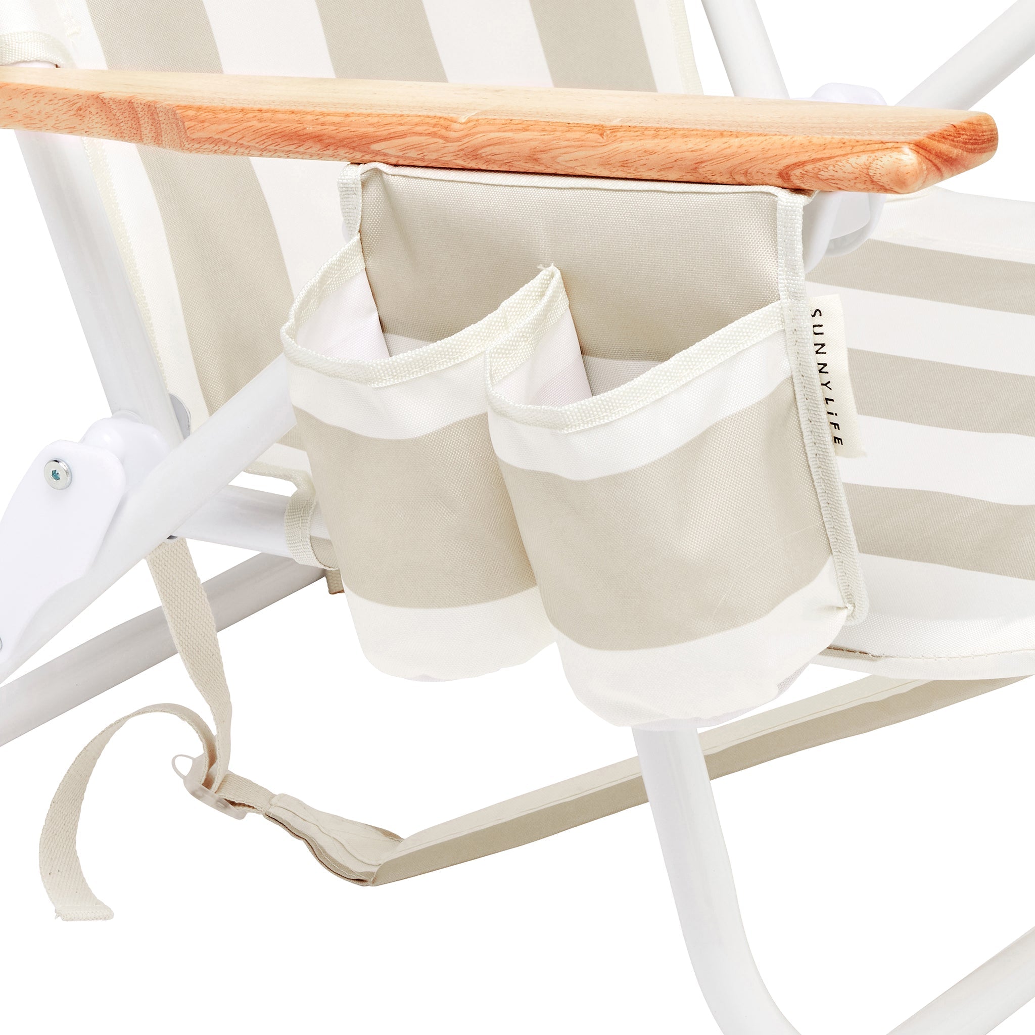 Deluxe Backpack Beach Chair — Adjustable Recline with Cooler Pocket