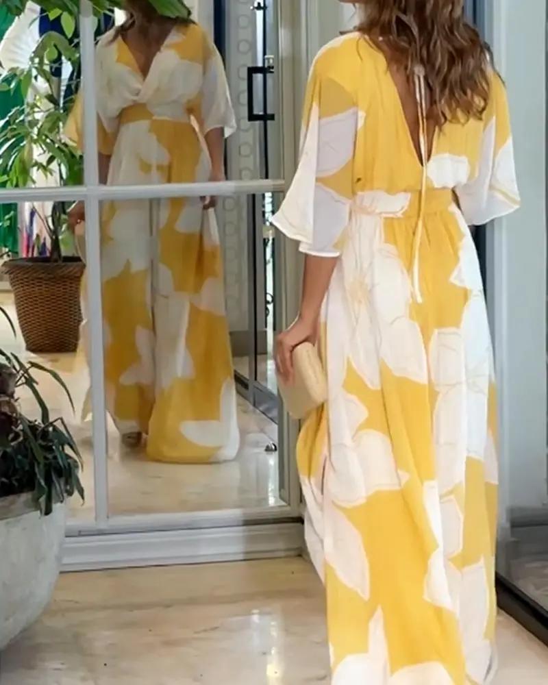 Vivienne Lightweight Floral Maxi Dress | Premium Summer Dress
