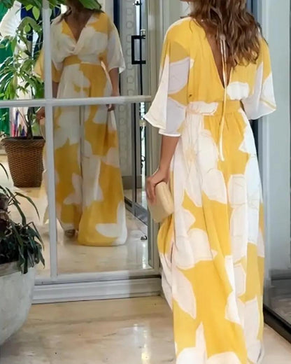 Vivienne Lightweight Floral Maxi Dress | Premium Summer Dress