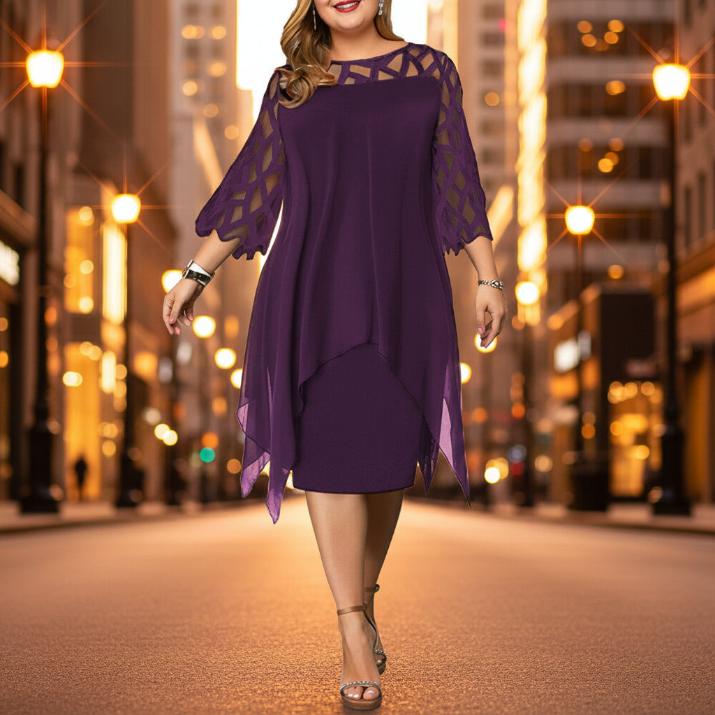 Juliette Elegant Versatile Midi Dress | Premium Plus Size Dress
