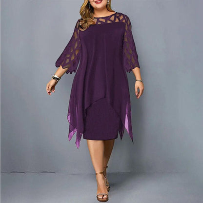 Juliette Elegant Versatile Midi Dress | Premium Plus Size Dress