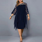 Juliette Elegant Versatile Midi Dress | Premium Plus Size Dress