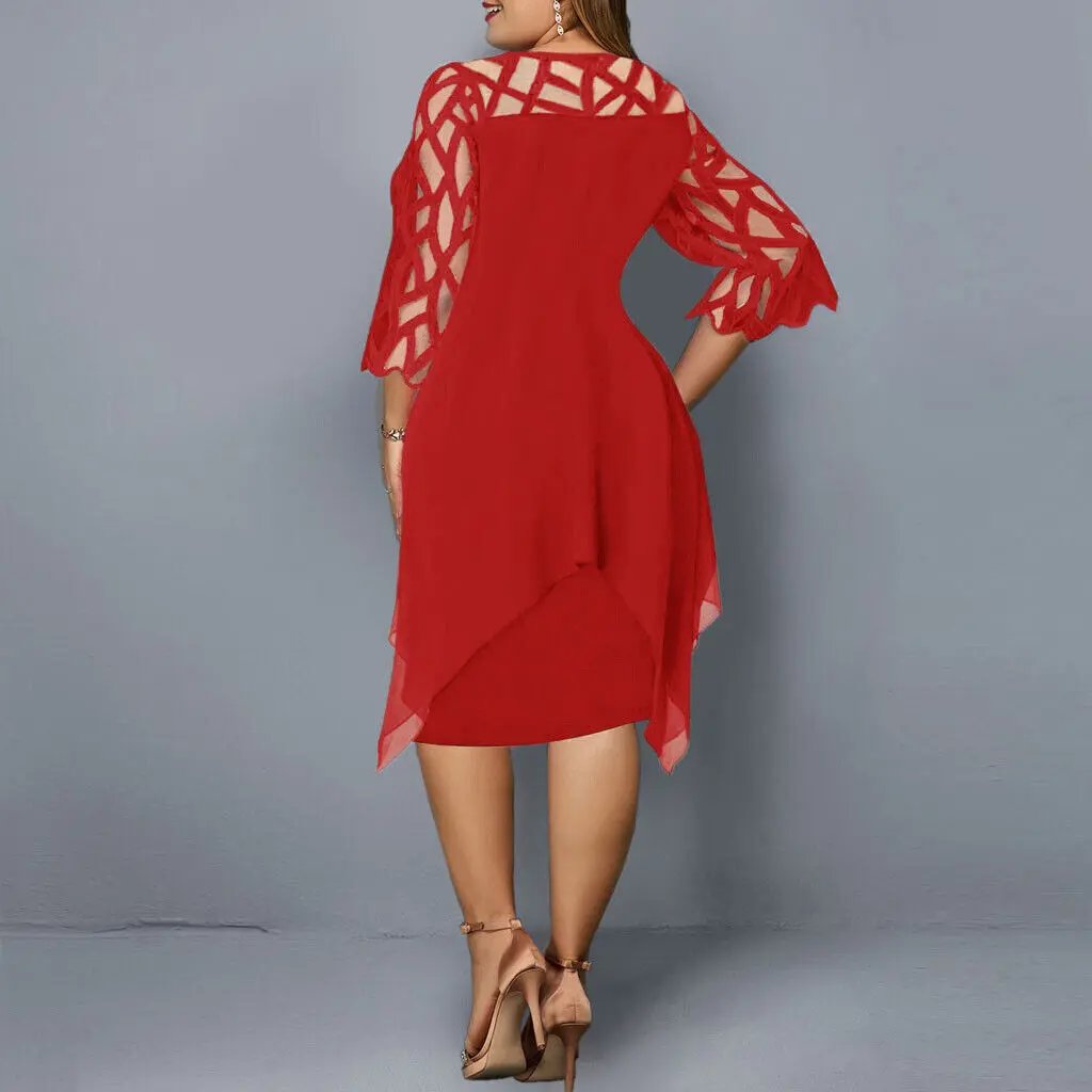 Juliette Elegant Versatile Midi Dress | Premium Plus Size Dress