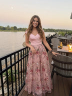 Elegant A-Line Floral Sequin Lace Dress with Sweetheart Neckline | Formal Wedding Guest Dresses for Mothers of the Bride