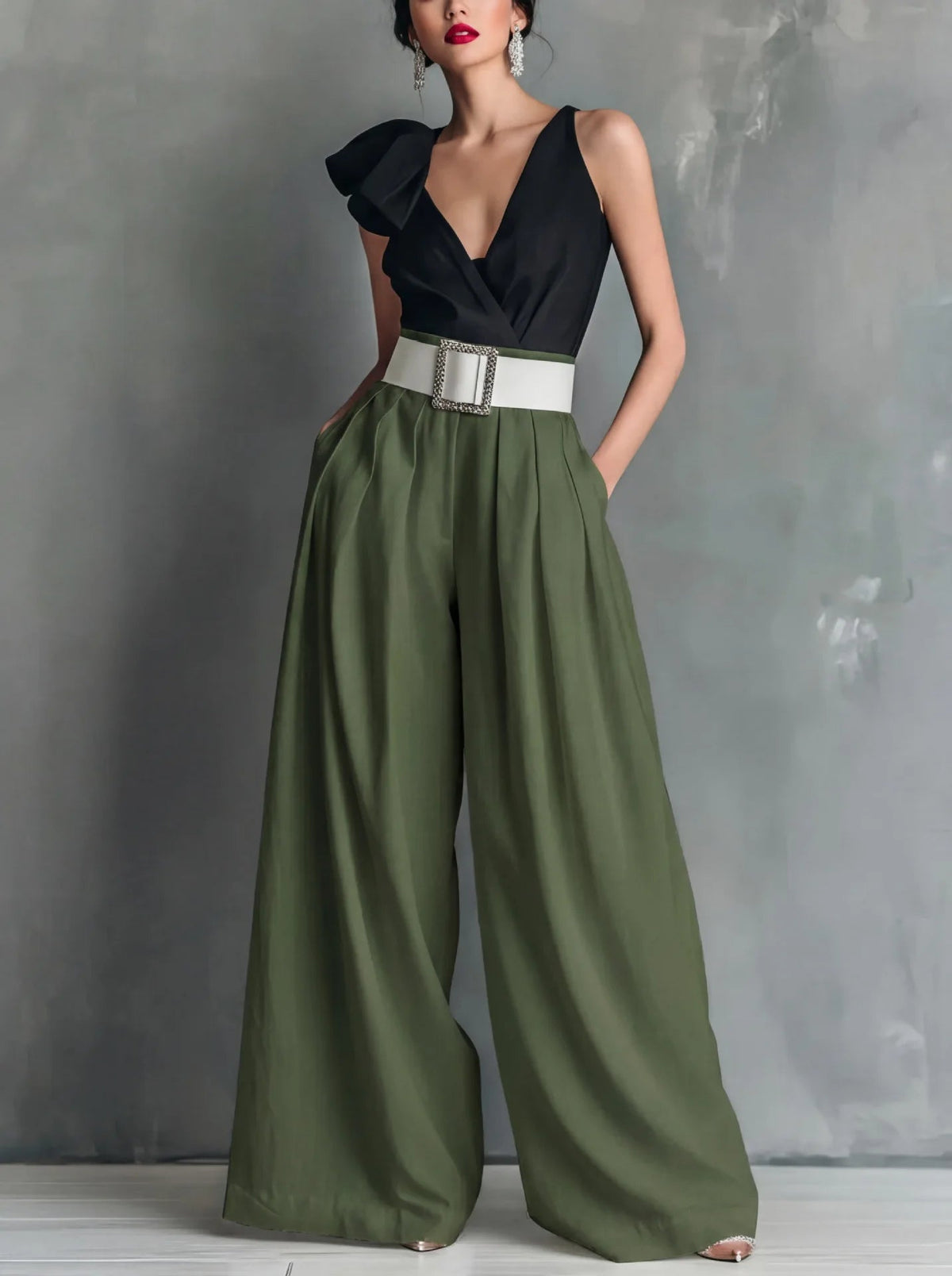 Elegant Collection | Women's Wide Leg Pants with High Waist Design | Lightweight Fabric for All-Day Comfort