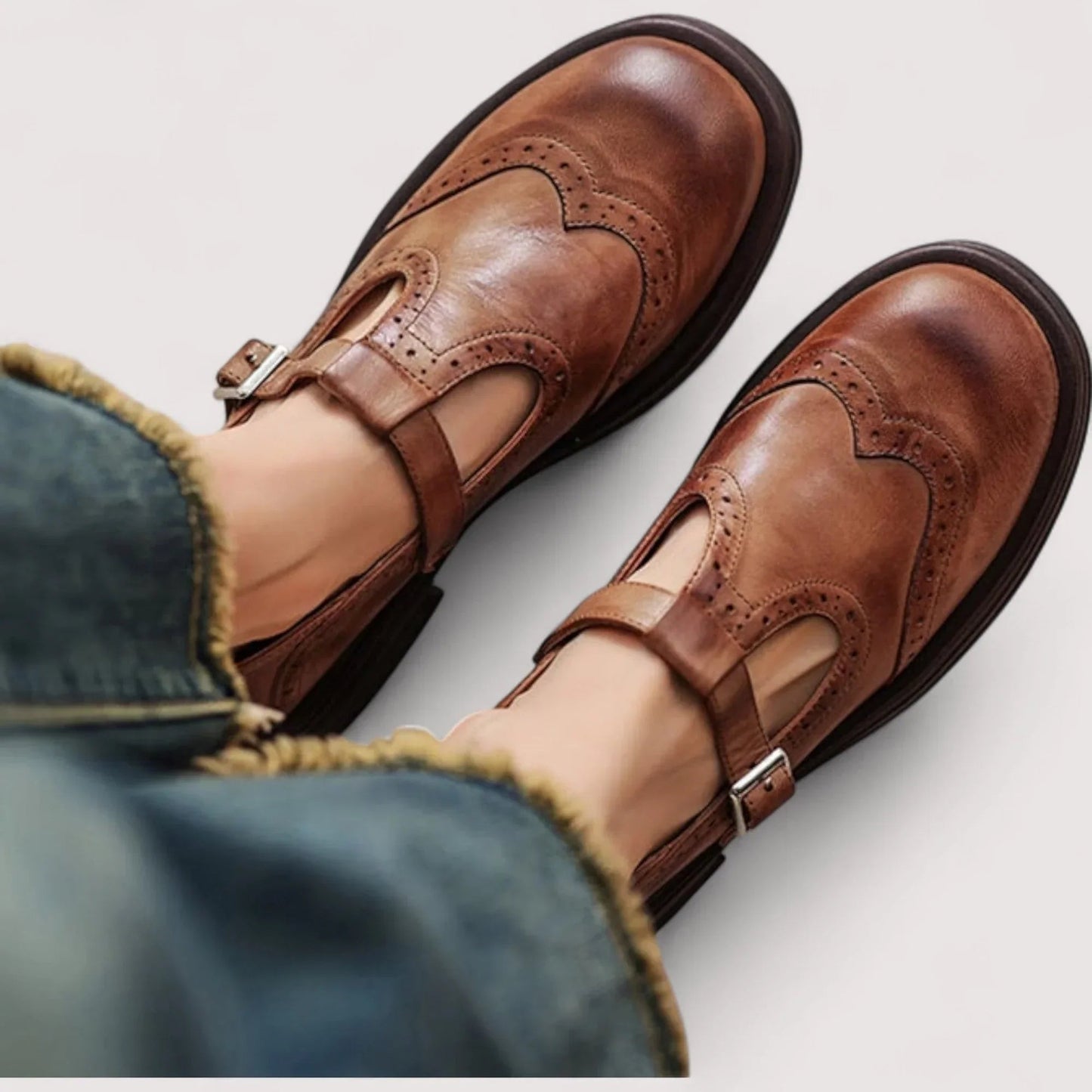 Elegant Comfort | Orthopedic Mary Jane Shoes with Arch Support | Timeless Style for All-Day Wear
