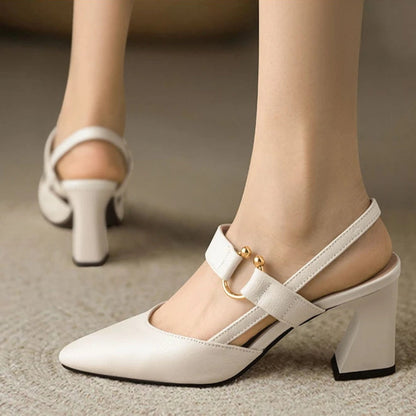 Elegant Comfort | Women's Black Heels with Orthopedic Design | All-Day Support for Effortless Style