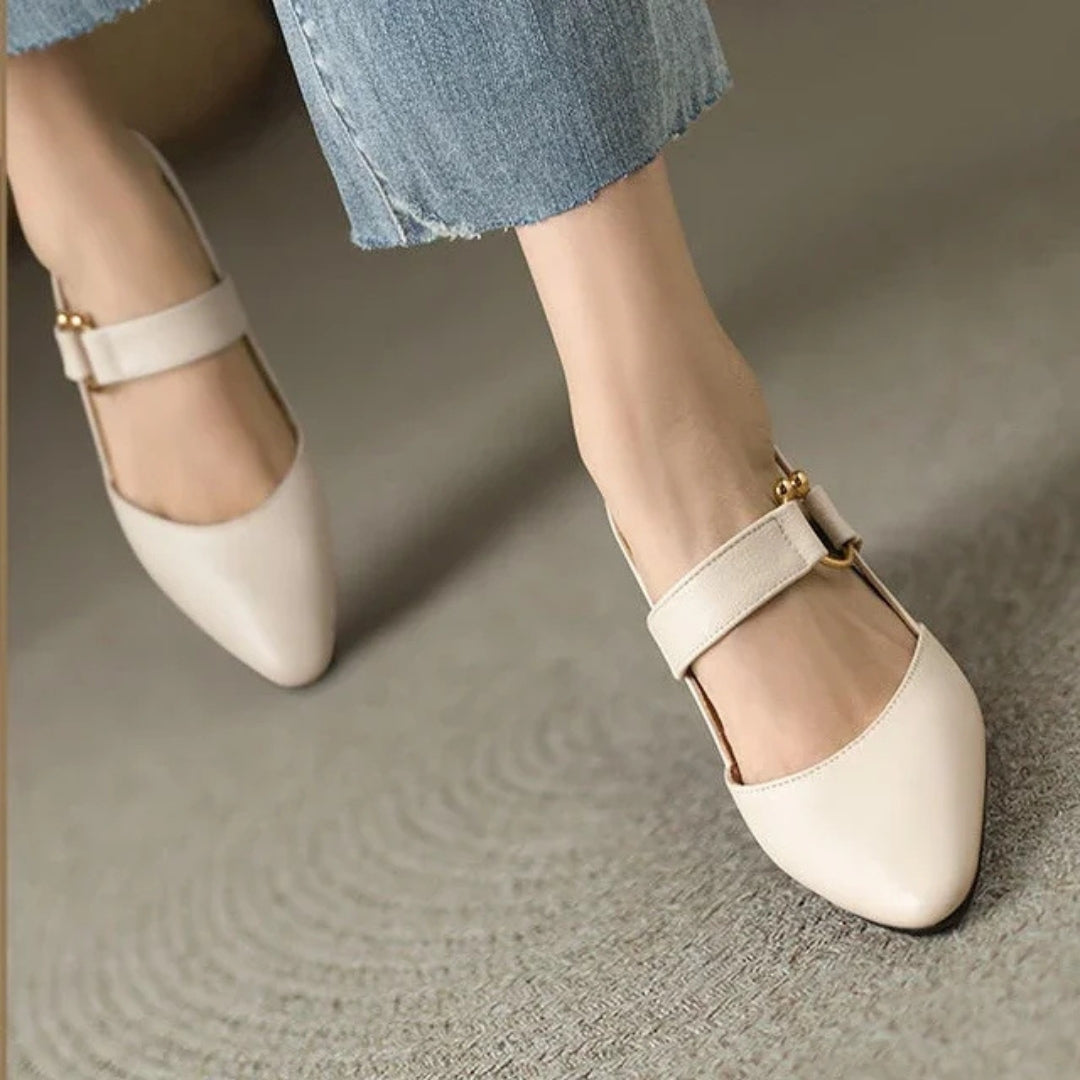 Elegant Comfort | Women's Black Heels with Orthopedic Design | All-Day Support for Effortless Style